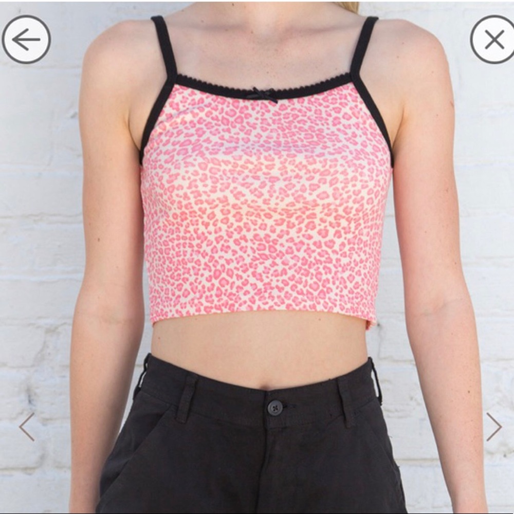 Brandy Pink Cheetah Belle Tank NWT